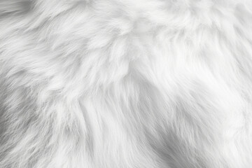 Obraz premium Textured polar bear fur, thick and fluffy white with subtle variations, capturing the warmth and depth of the animalâ€™s coat.
