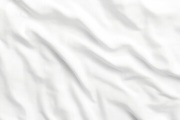 Textured white linen fabric, slightly wrinkled with natural fibers, offering a relaxed and casual feel with breathable comfort.