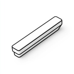 3D tailorA's chalk line icon, clear and detailed, set against a white backdrop.