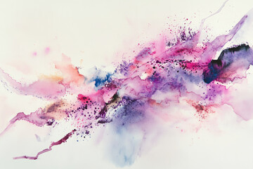 Naklejka premium Soft pastel pink watercolor strokes, blending into each other, creating a delicate and dreamy abstract design.