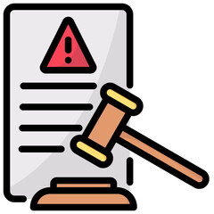 legal problem vector filled outline icon