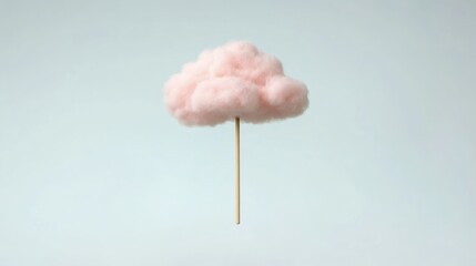 "A cloud-inspired texture with soft white and light blue tones