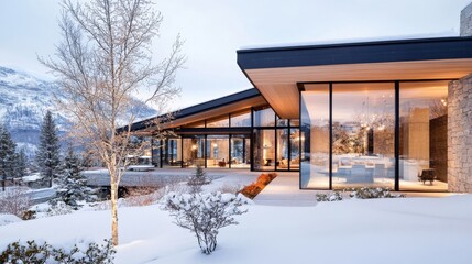 house in winter
