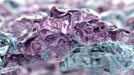 "A digital glitch effect with distorted purple and cyan streaks,