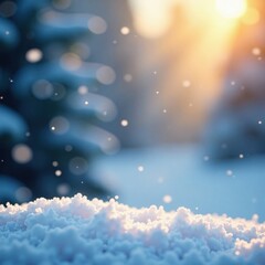 Softly falling snowflakes envelop a delicate white cloud , serene , gentle