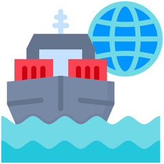 Obraz premium Sea Freight icon