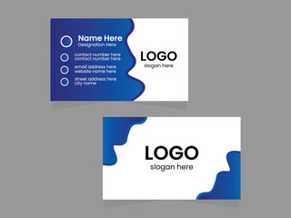 business card template and Design Layout Mockup