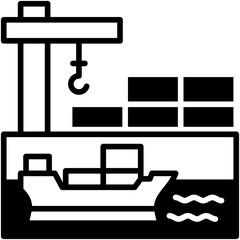 Fototapeta premium Port Terminal icon