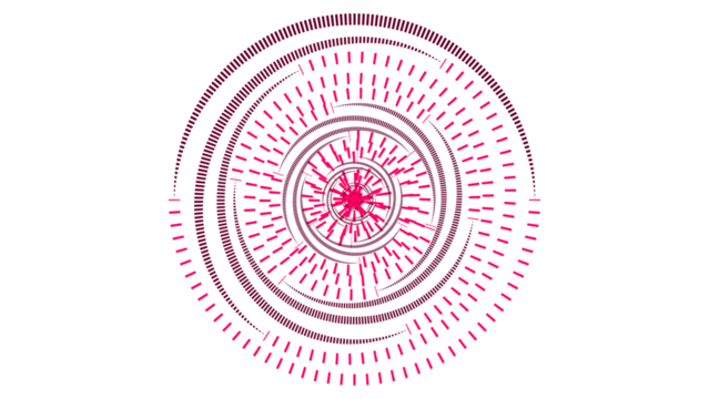 Abstract spiral purple color simple line round mandala