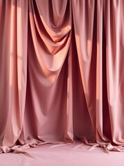  Generative AI, A serene, minimalist background image of soft fabric with a subtle sheen draping smoothly across the scene.
