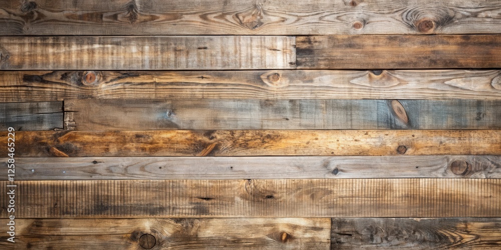 Aufkleber Rustic Weathered Wood Planks Background Texture for Design Projects