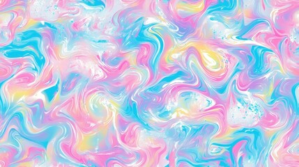 Fluid Abstract Pastel Swirls, Dreamy Marbling Texture Background