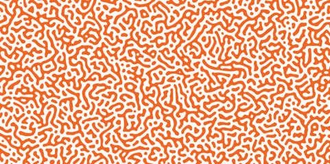 Trendy Black and white Turing pattern. Seamless brush pen textile doodle pattern grunge texture. paper, texture, unique, Turing, patterns, organic, Linear. Reaction diffusion pattern. chaotic motion. 