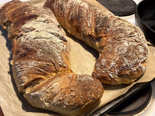 freshly baked bread