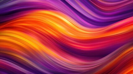 Obraz premium Fluidity Spectrum, Dynamic Interplay of Warm and Cool Color Gradients