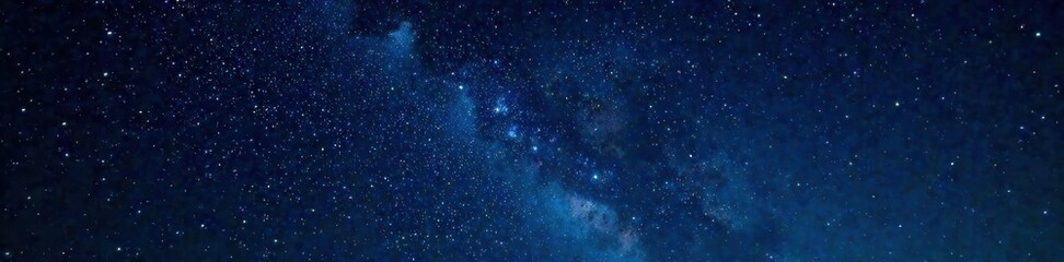 Obraz premium starry night sky with twinkling stars on black background, space, light, cosmos