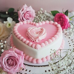 Enjoy a romantic Valentine's Day Cake