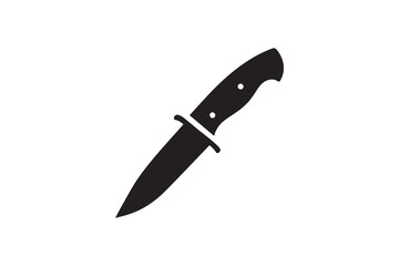 knife icon vector silhouette isolated in white background