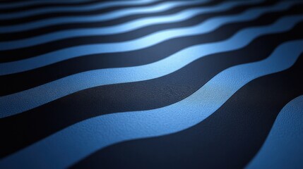 Minimalist abstract wallpaper with a zigzag pattern on a Blue background. Banner template with white space for text, suitable for modern and professional design uses.