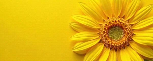 Obraz premium Sunflower yellow leaf texture, gold foil texture, floral, sunflower
