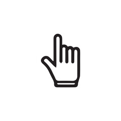Fototapeta premium hand cursor vector icon