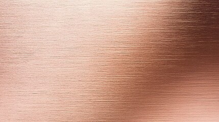 Fototapeta premium Shimmering Rose Gold Metallic Surface with Fine Brushed Texture