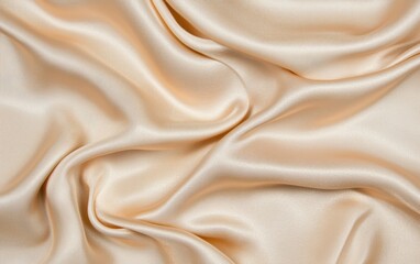 Obraz premium A softly aged silk fabric background in champagne beige with delicate texture