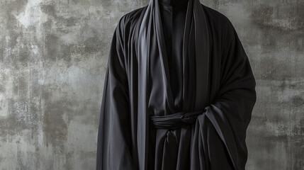 mens robe abaya vector template