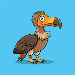 illustration of a cartoon vulture