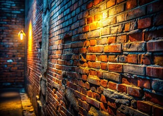 Urban Exploration: Polished Brick Wall Texture - Grungy Industrial Background