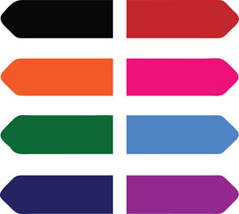 set of colorful vector stickers