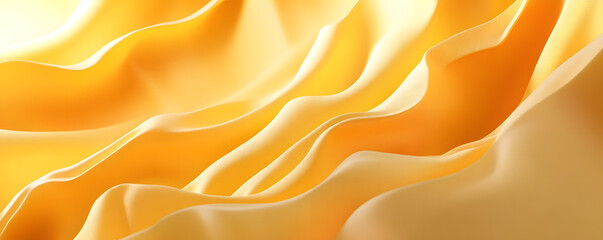 Fototapeta premium Abstract Golden Yellow Fabric Draped Background Texture Image