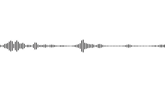 Digital audio spectrum sound Equalizer effect with white background. Futuristic sound wave visualization. Synthetic music technology sample. White audio waveform spectrum animation, 