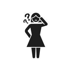 Standing Confusion Mental State Icon