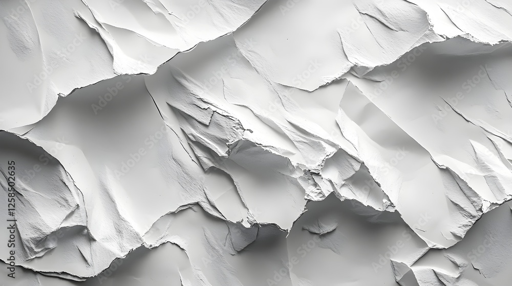 Poster monochrome abstract texture background - minimalist white plaster surface pattern and design