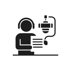 Podcast Recording Studio Icon