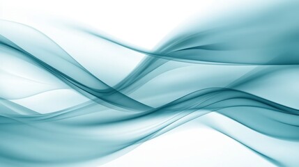 Fototapeta premium Light Azure Smooth Ripples, Serene Fluid Motion Abstract Design