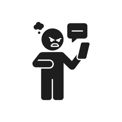 Angry Phone User Icon