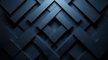 Fototapeta premium Clean Blue background with minimalistic geometry for design and banner templates. Contemporary abstract wallpaper with sharp edges and a central white space for text.