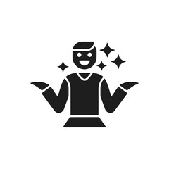 Joyful Expression Sparkle Icon