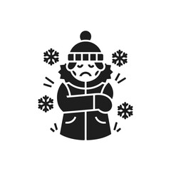 Cold Weather Person Icon