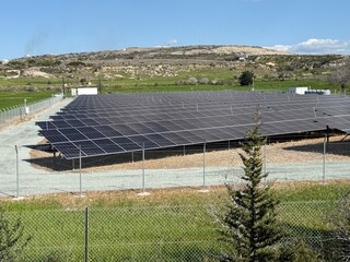 Alternative types of electricity generation, solar panels, wind power generation. Electricity...