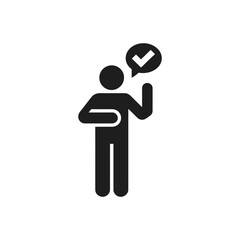 Confident Task Completion Icon