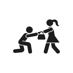 Purse Snatch Crime Icon