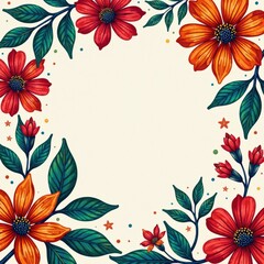 Vibrant colorful abstract floral patterns, background, floral, abstract