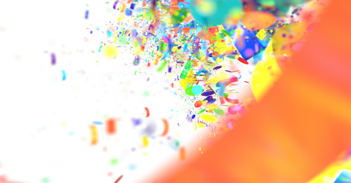 Colorful Confetti Explosion