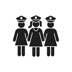 Female Police Unity Icon