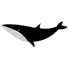 Obraz premium Whale icon vector image