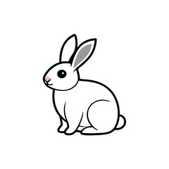 vector illustration of a rabbit