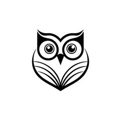 owl on white background